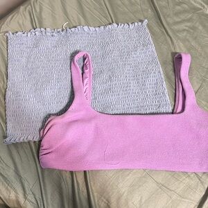 Ladies tube top, and swim top